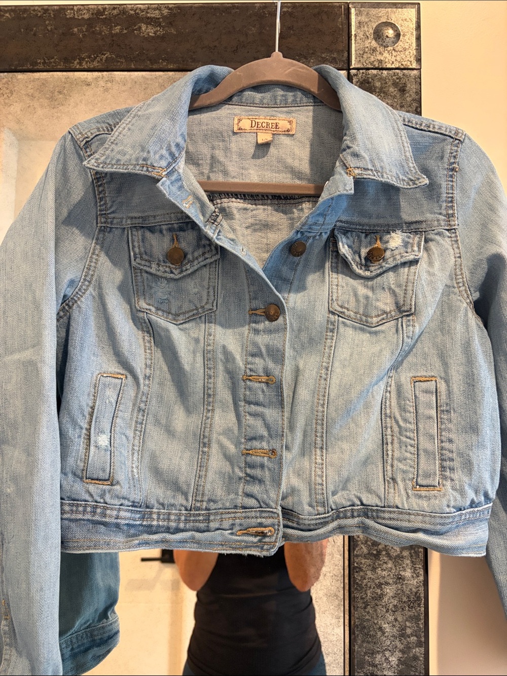 Decree Light Blue Washed Denim Jacket